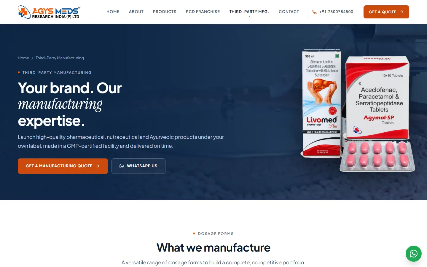 Third-party manufacturing