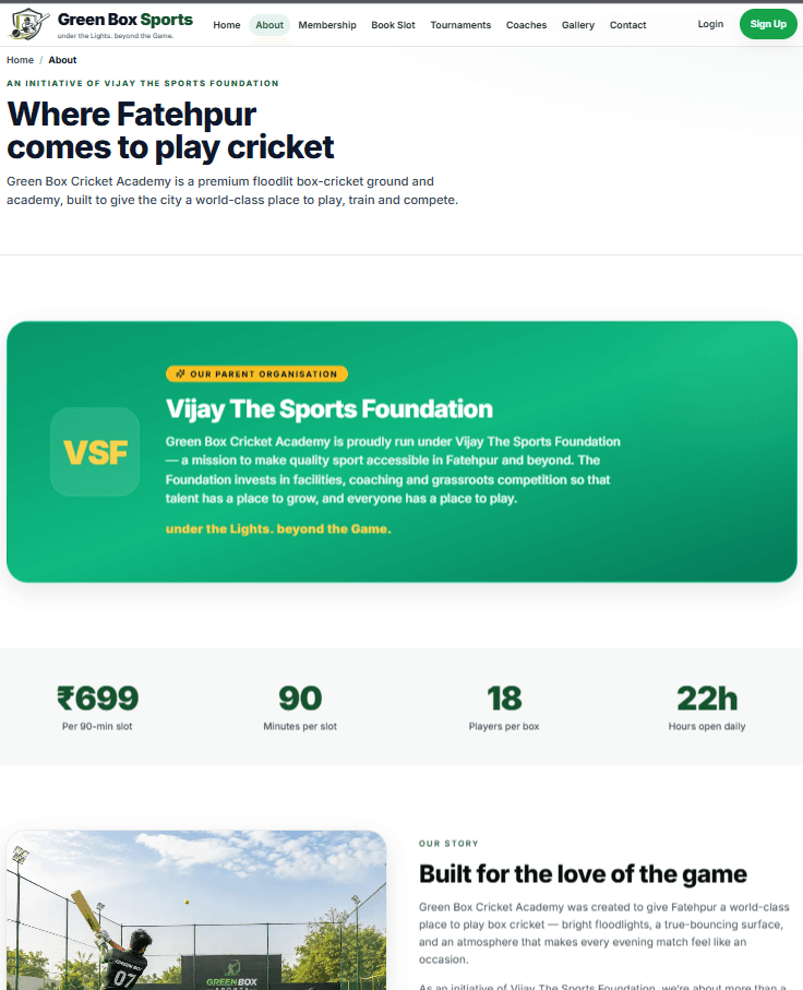 About — Vijay The Sports Foundation