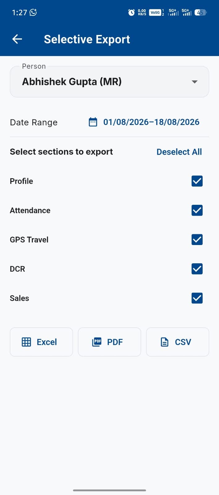 Selective Reporting Engine — Instant Excel/PDF exports for management
