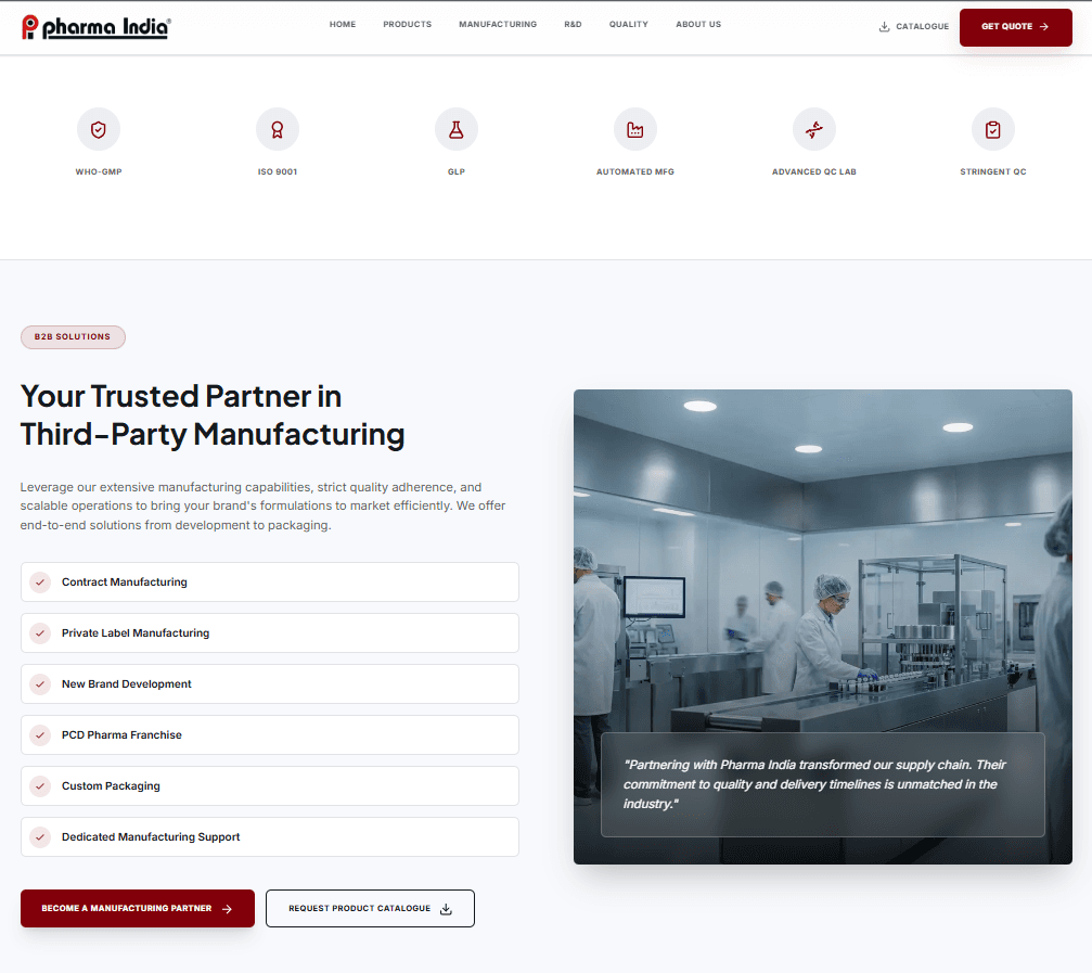 Third-party and contract manufacturing