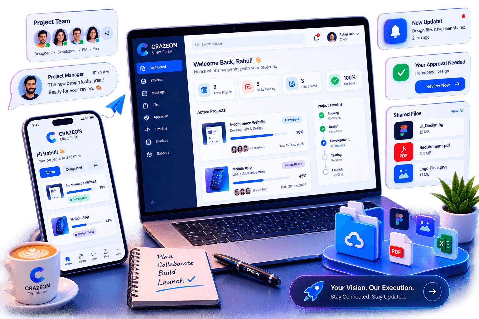 Client Portal & Live Tracking