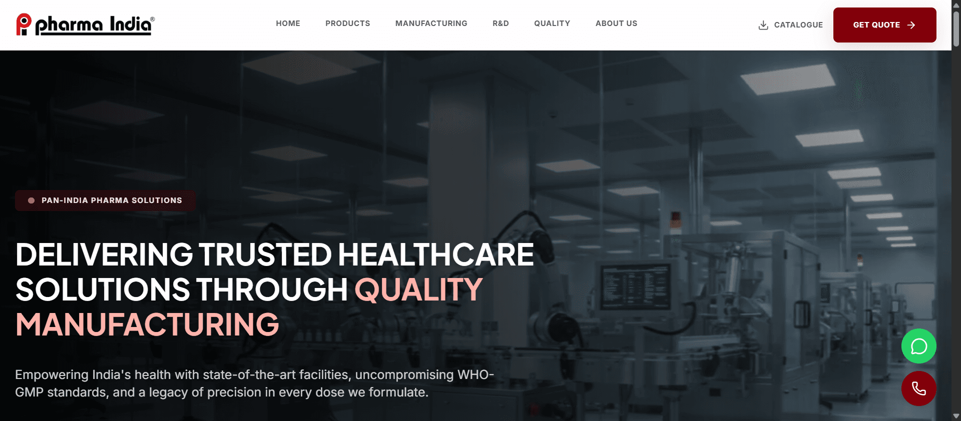 Pharma India — ISO Certified Web Portal — Pharma India Homepage — ISO 9001:2008 Certified Corporate Portal at pharmaindia.vercel.app